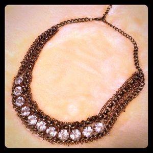Rhinestone choker necklace